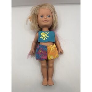 PLAYSKOOL DOLLY SURPRISE 1987 GROW HAIR DOLL RARE PINK HAIR VOUTFIT